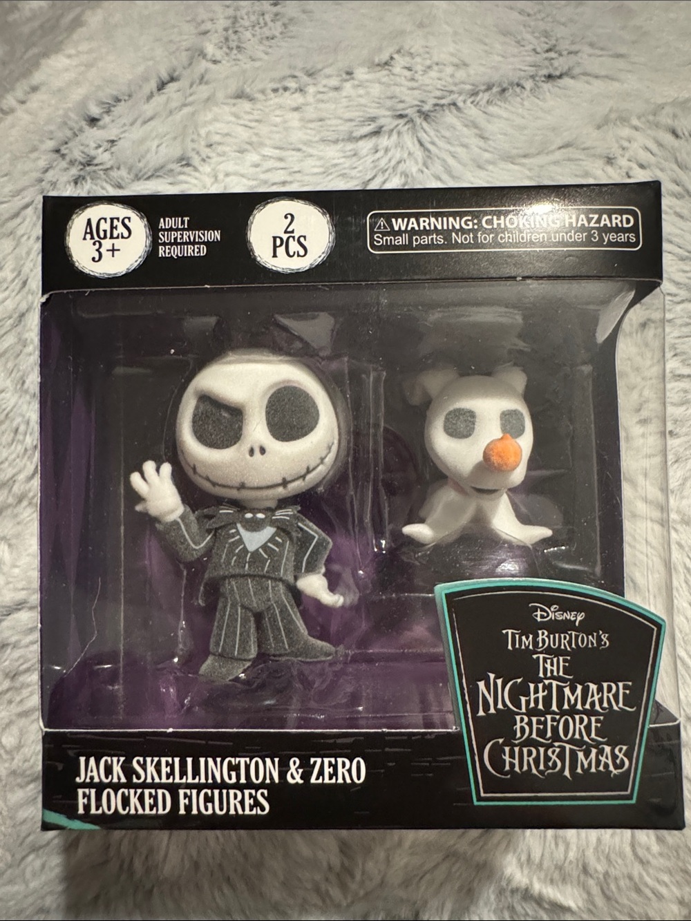 The Nightmare Before Christmas Jack & Zero Mini Flock Figures